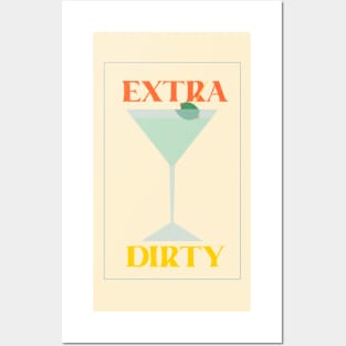 Extra Dirty Martini Vintage Sign Posters and Art